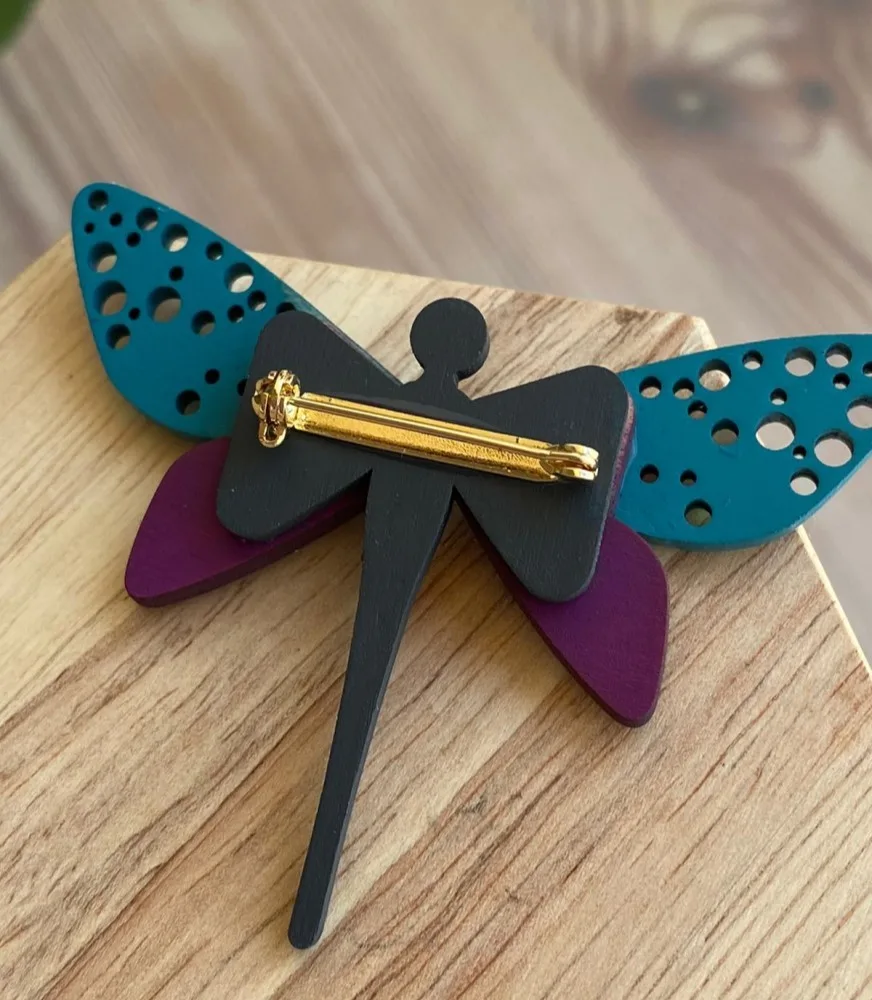 Spārītes piespraude un auskari ar kristāliem COSP15 - Image 3