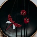 Spārītes piespraude un auskari ar kristāliem COSP28