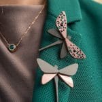 Spārītes piespraude ar kristāliem FLYD3