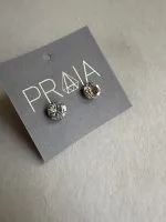 Set: black jewelry cord and stud earrings - Image 4