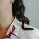 Komplekts: lielā Latvijas spāre un auskari