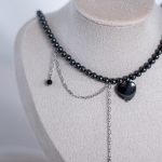 Necklace - agate heart