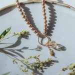 Necklace: Almond and crystal