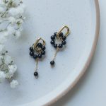 Earrings: Coal