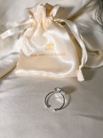 Adjustable button charm ring base - silver - Image 2