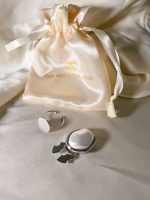 Adjustable button charm ring base - silver - Image 3