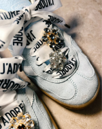 Black & White Crystal Shoe Charm Set - Image 2