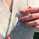 Safety pin - silver