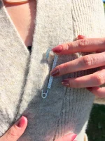 Safety pin - silver